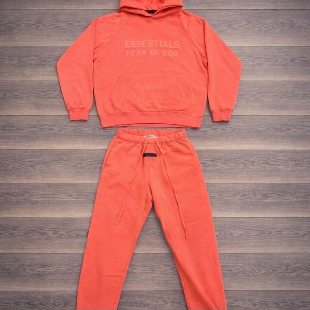 Fear of God Essentials Coral 2pc Set